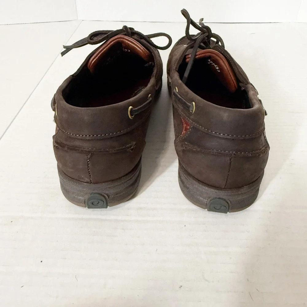 Vintage Dexter USA Navigator Brown Leather Boat Shoes Brown 979693 Men's Size 11